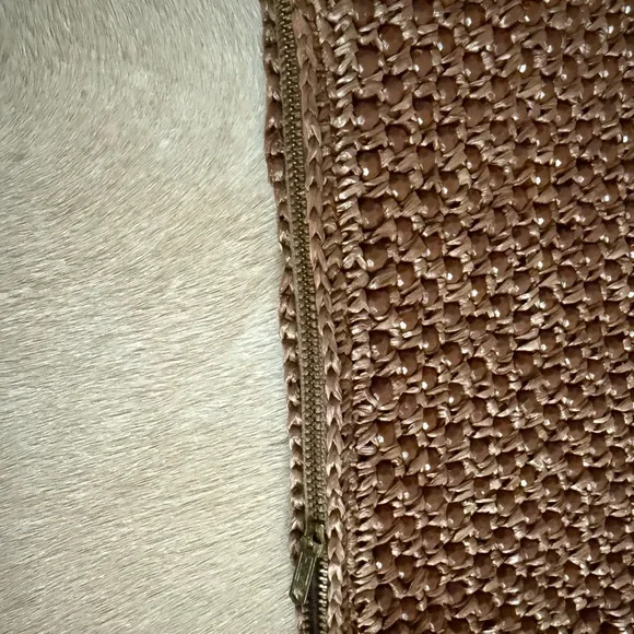 Magid Brown Beaded Woven Wristlet - Picture 4 of 7
